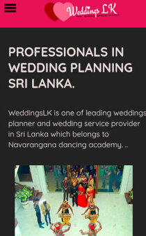 Weddingslk Smart Phone Preview