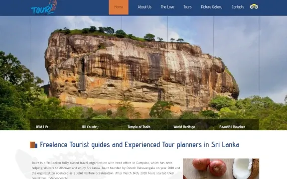 Sri Lanka Tourz Desktop Preview