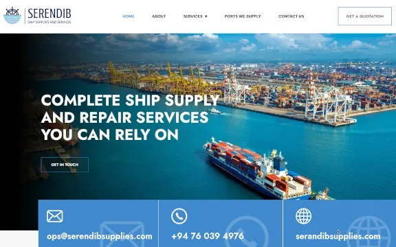 Serendib Supplies Desktop Preview