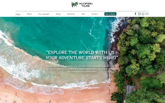 Nucifera Tours Desktop Preview