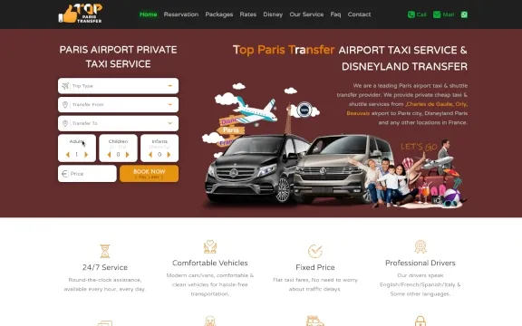Top Paris Transfer Desktop Preview