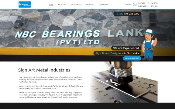 Sign Art Metal Industries Desktop Preview