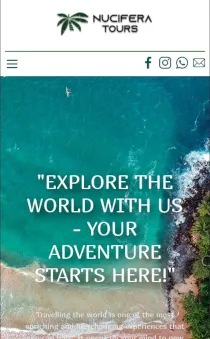 Nucifera Tours Mobile Preview