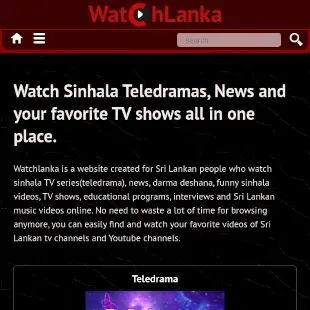 Watchlanka Tablet Preview